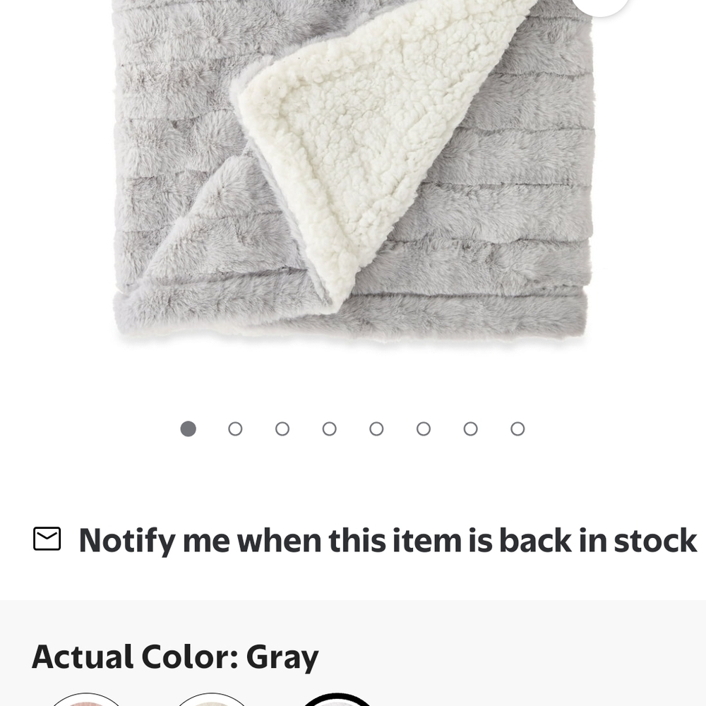 Gray Quilted Furniture Cover Accent
